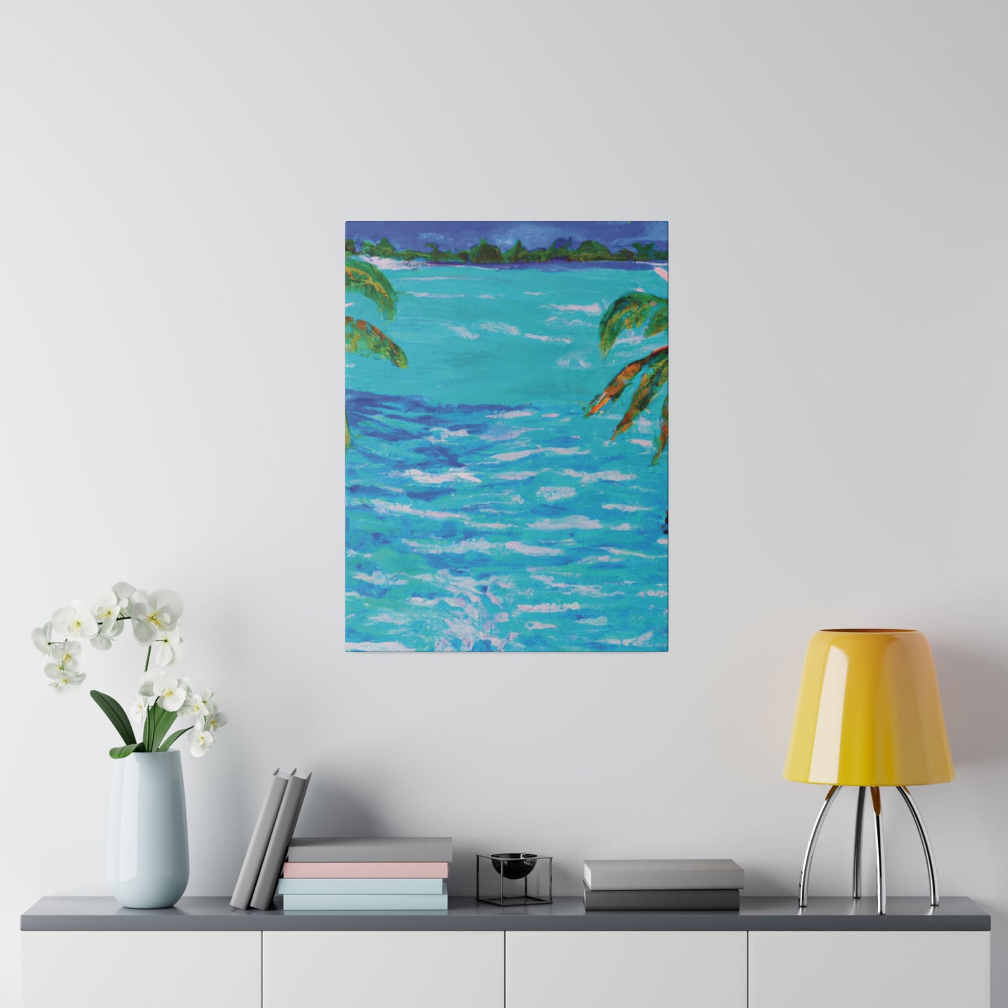 5802L - Bahamas Ocean Painting Print | Bahamas | Ocean | Beach | Poster | Home Decor | Wall Art | Canvas