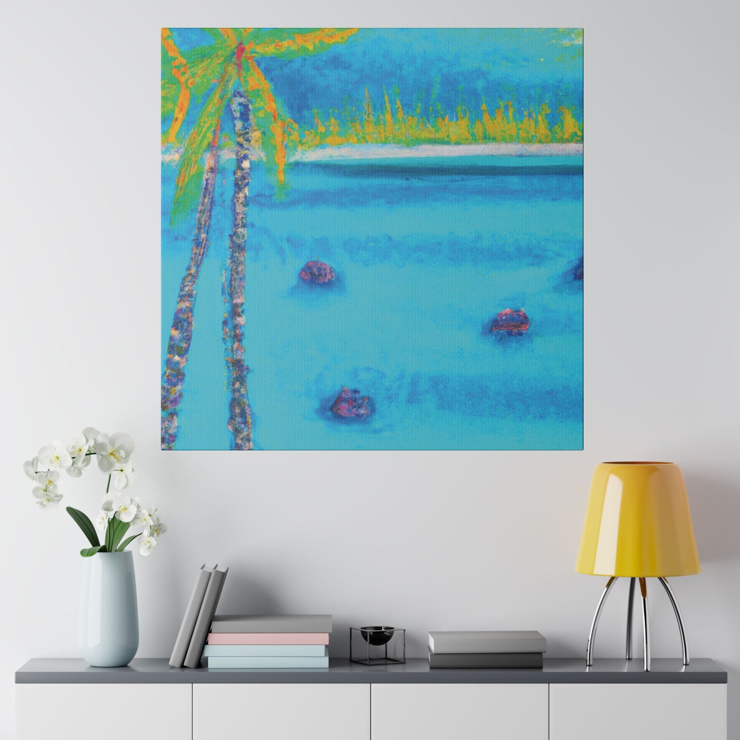 2937T - Bahamas Ocean Painting Print | Bahamas | Ocean | Beach | Poster | Home Decor | Wall Art | Canvas