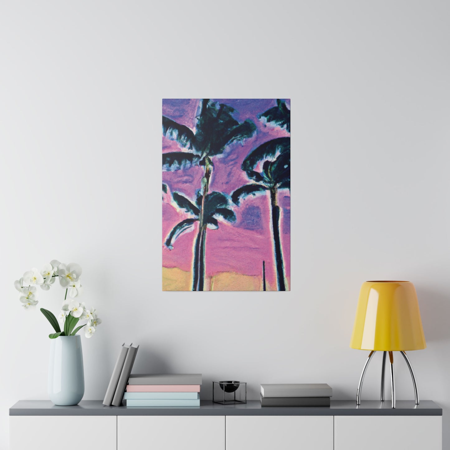 5697K - Miami Beach Sunset Painting Print | Miami | Beach | Sunset | Poster | Home Decor | Wall Art | Canvas