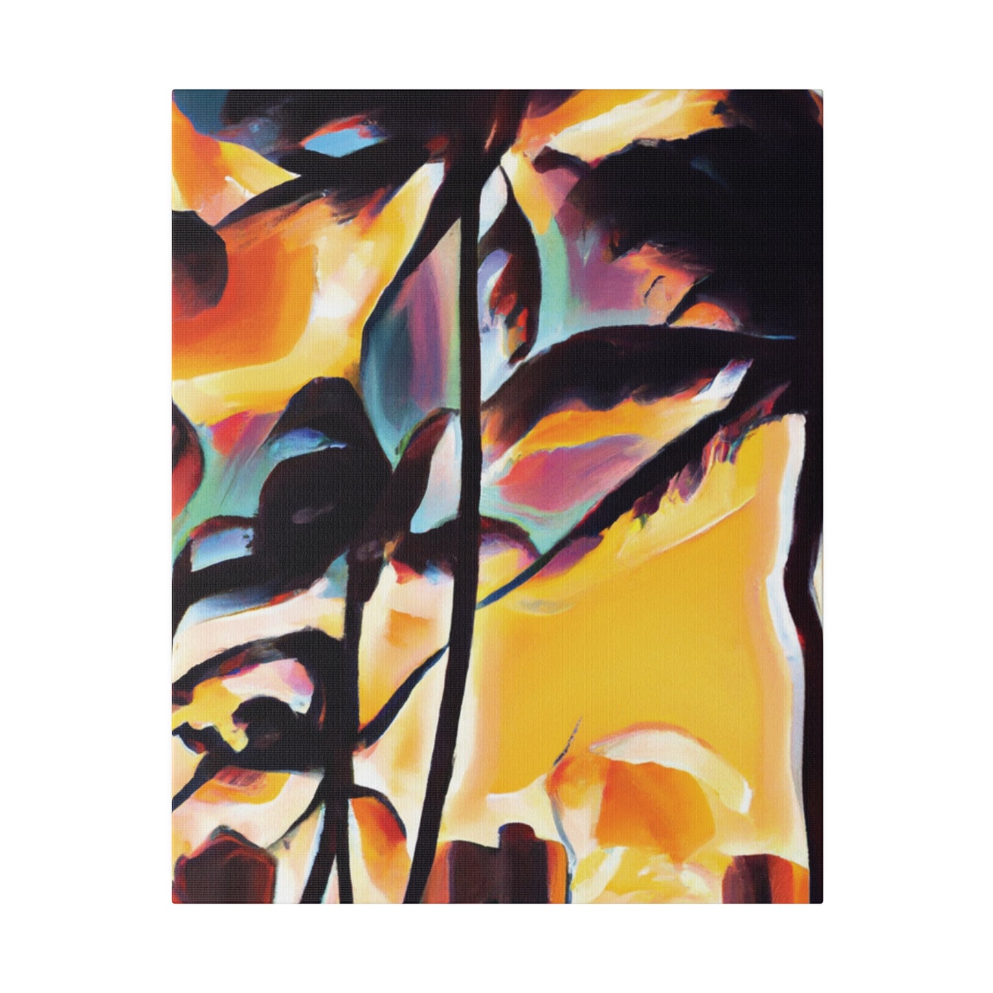 7343H - Miami Beach Sunset Painting Print | Miami | Beach | Sunset | Poster | Home Decor | Wall Art | Canvas