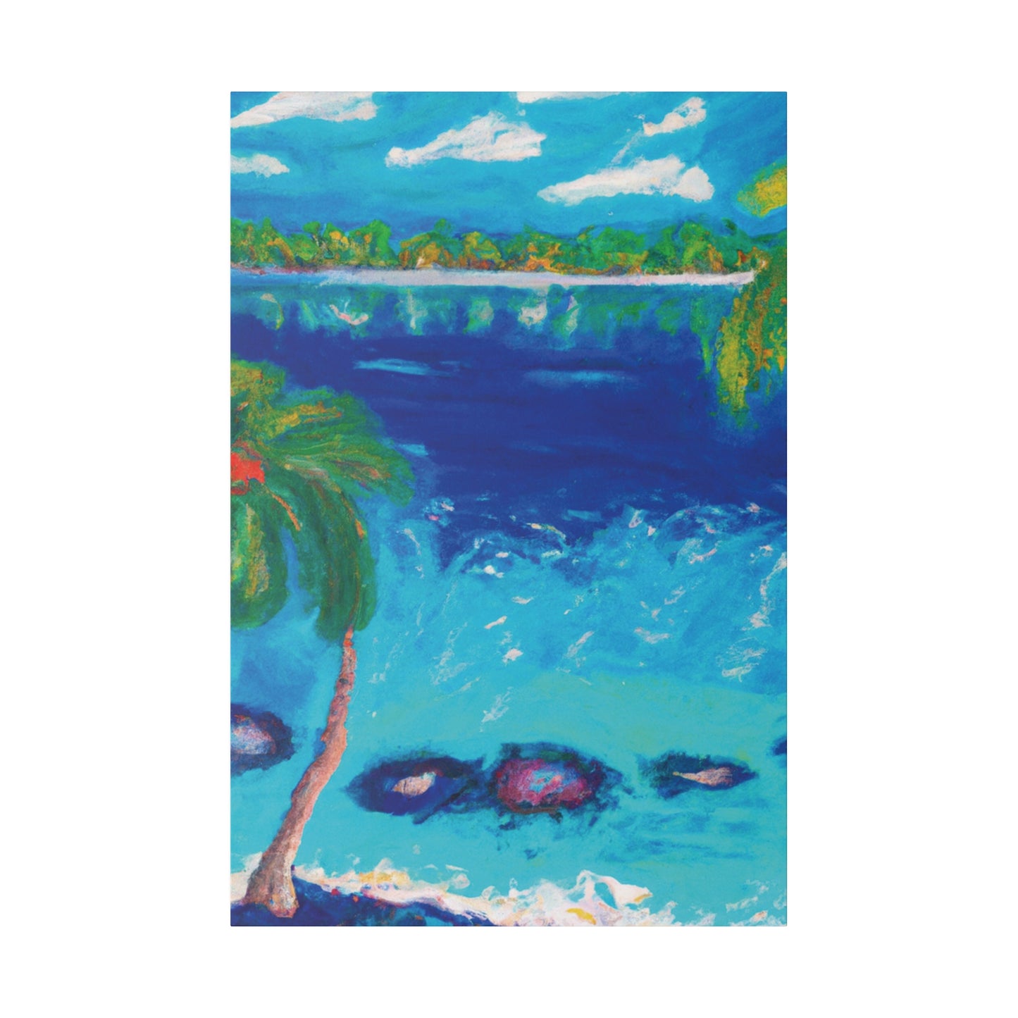 9850E - Bahamas Ocean Painting Print | Bahamas | Ocean | Beach | Poster | Home Decor | Wall Art | Canvas