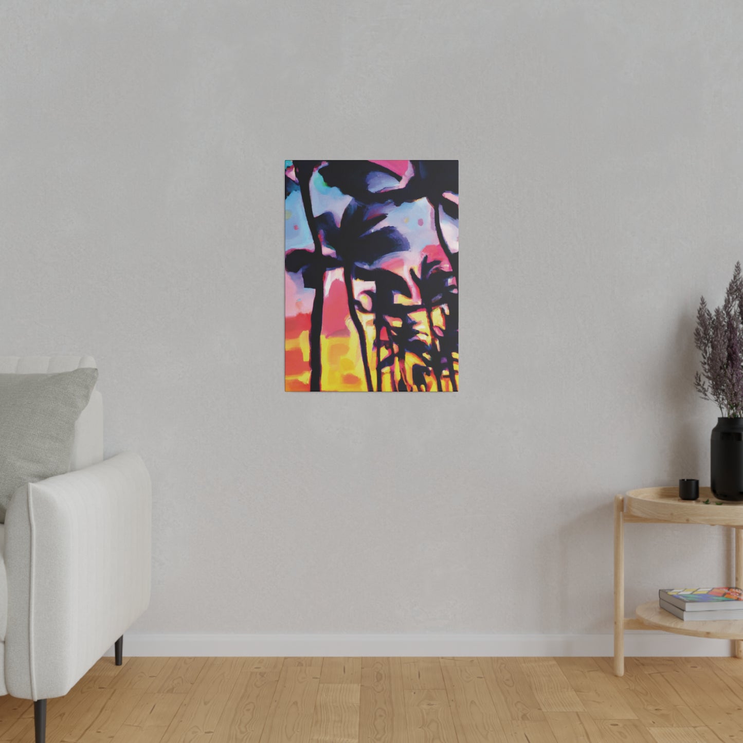 2637V - Miami Beach Sunset Painting Print | Miami | Beach | Sunset | Poster | Home Decor | Wall Art | Canvas