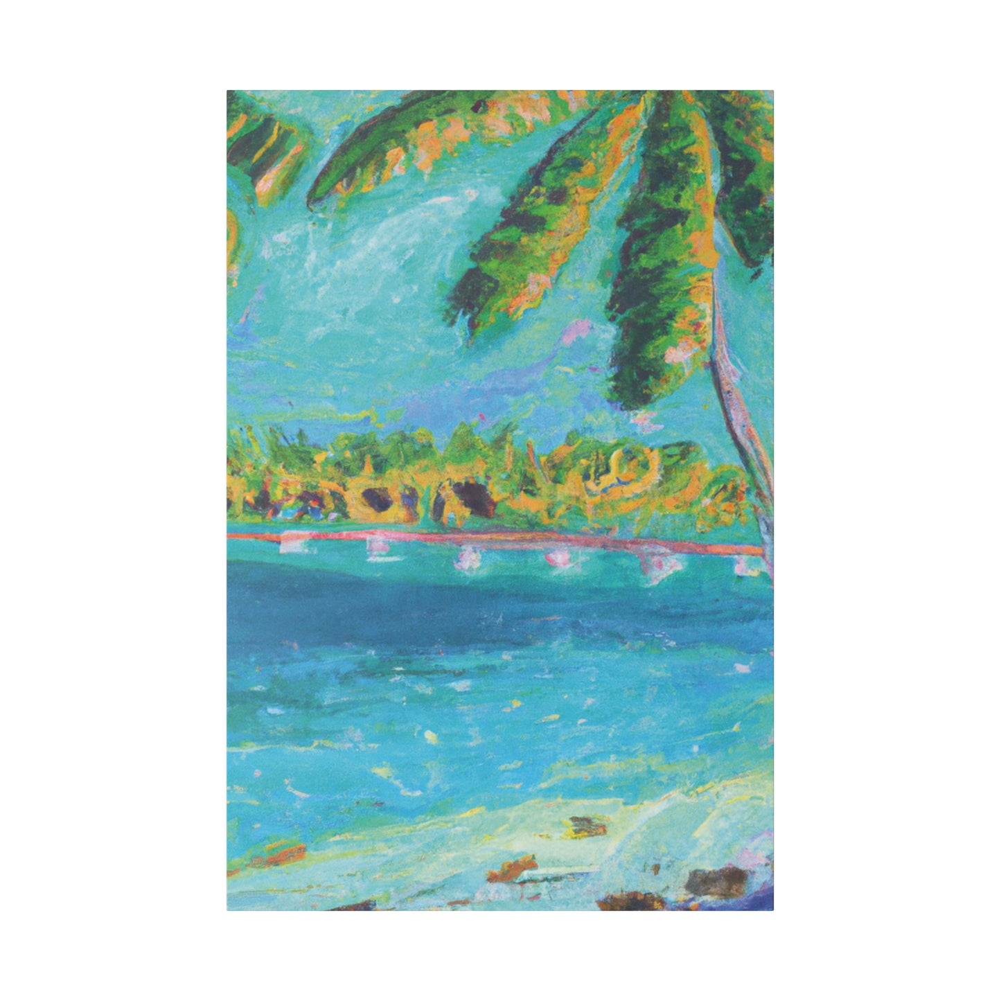 4831J - Bahamas Ocean Painting Print | Bahamas | Ocean | Beach | Poster | Home Decor | Wall Art | Canvas
