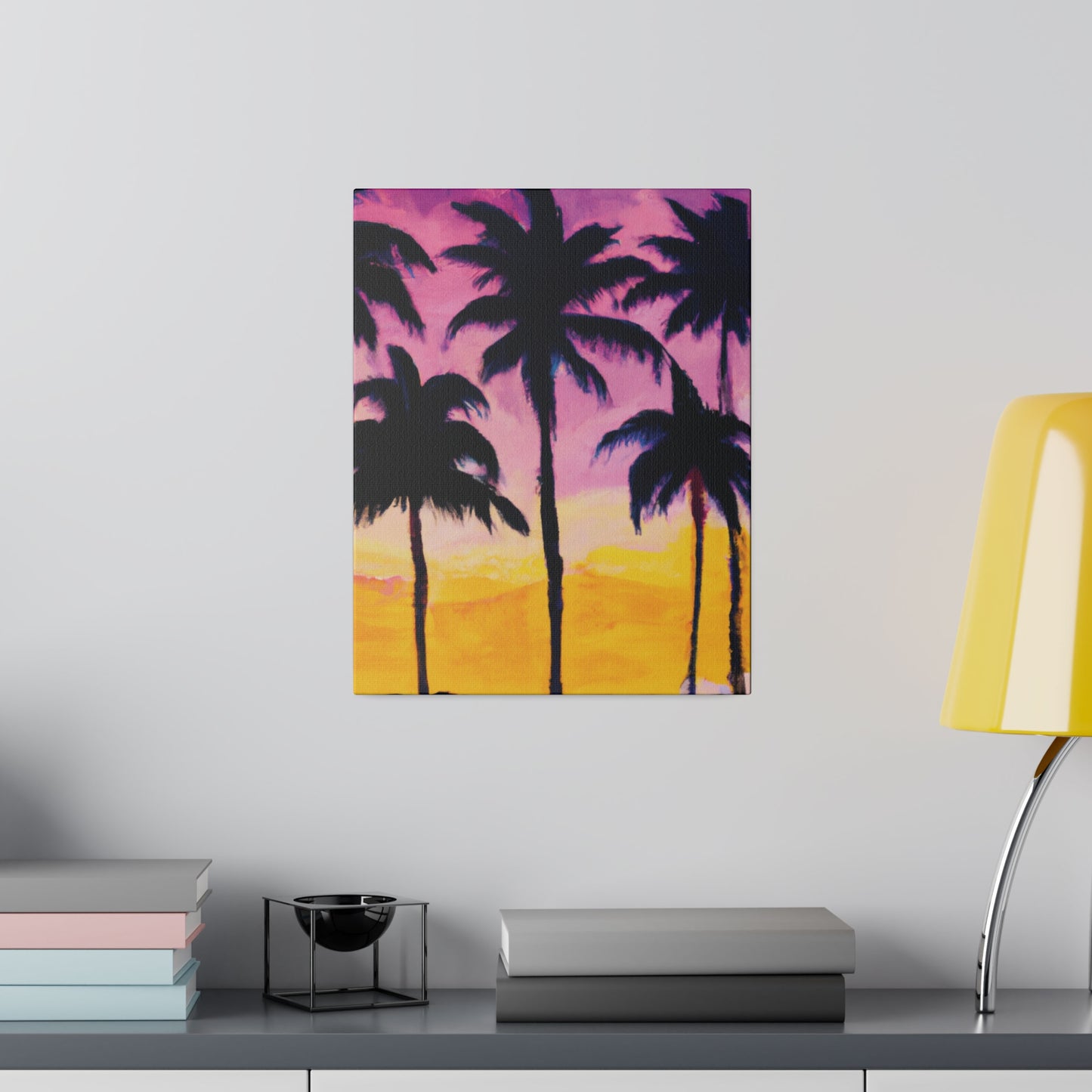 4102I - Miami Beach Sunset Painting Print | Miami | Beach | Sunset | Poster | Home Decor | Wall Art | Canvas