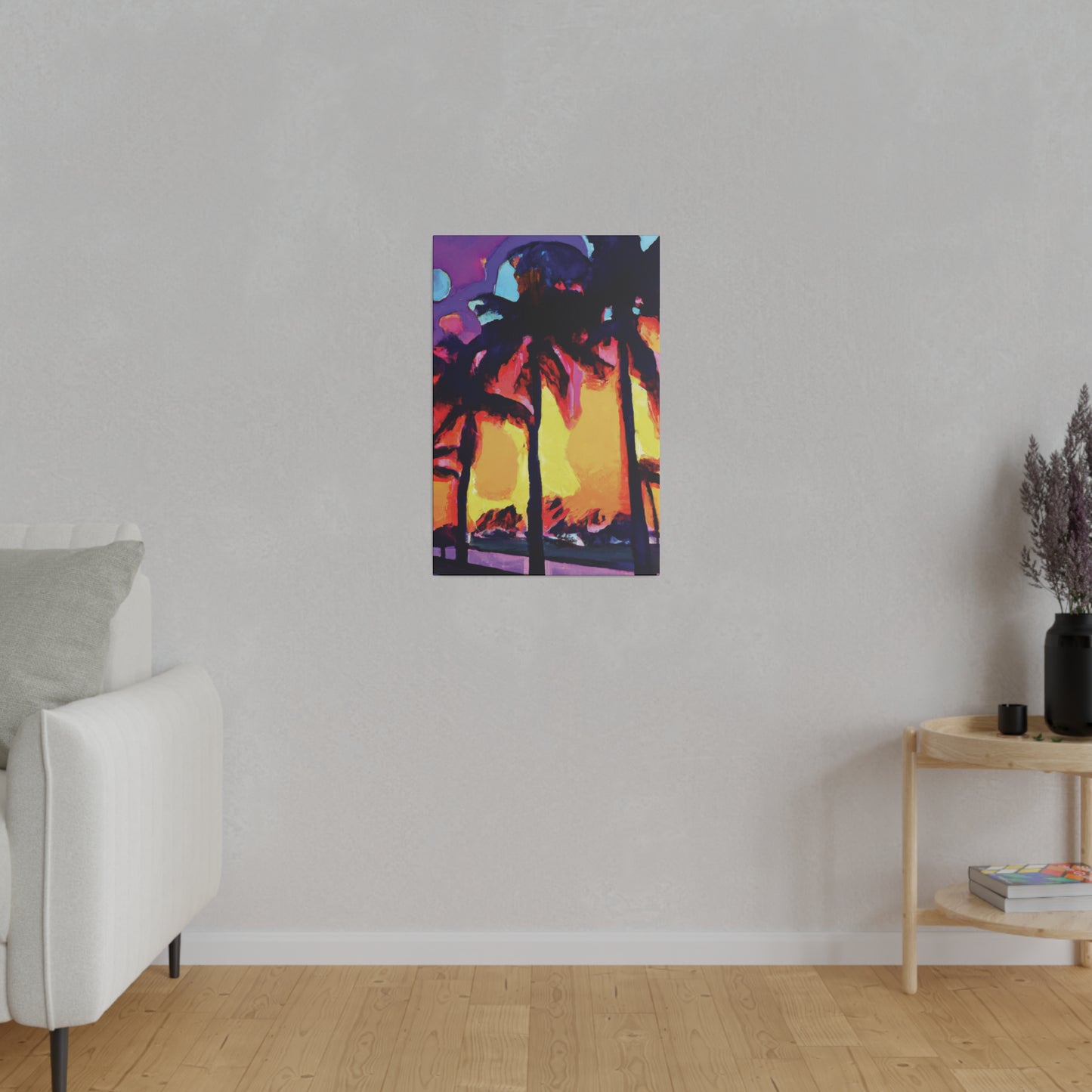 7278A - Miami Beach Sunset Painting Print | Miami | Beach | Sunset | Poster | Home Decor | Wall Art | Canvas