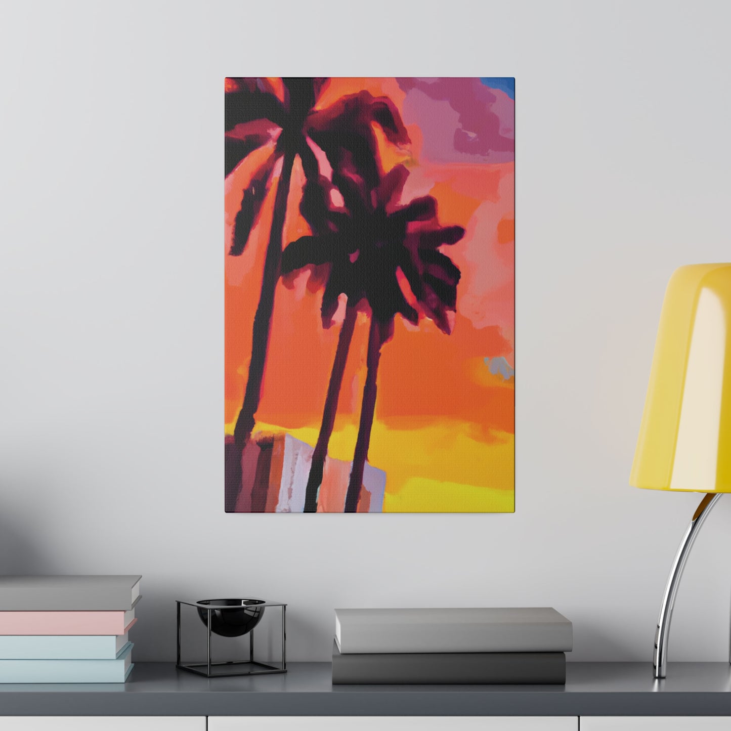 8398N - Miami Beach Sunset Painting Print | Miami | Beach | Sunset | Poster | Home Decor | Wall Art | Canvas