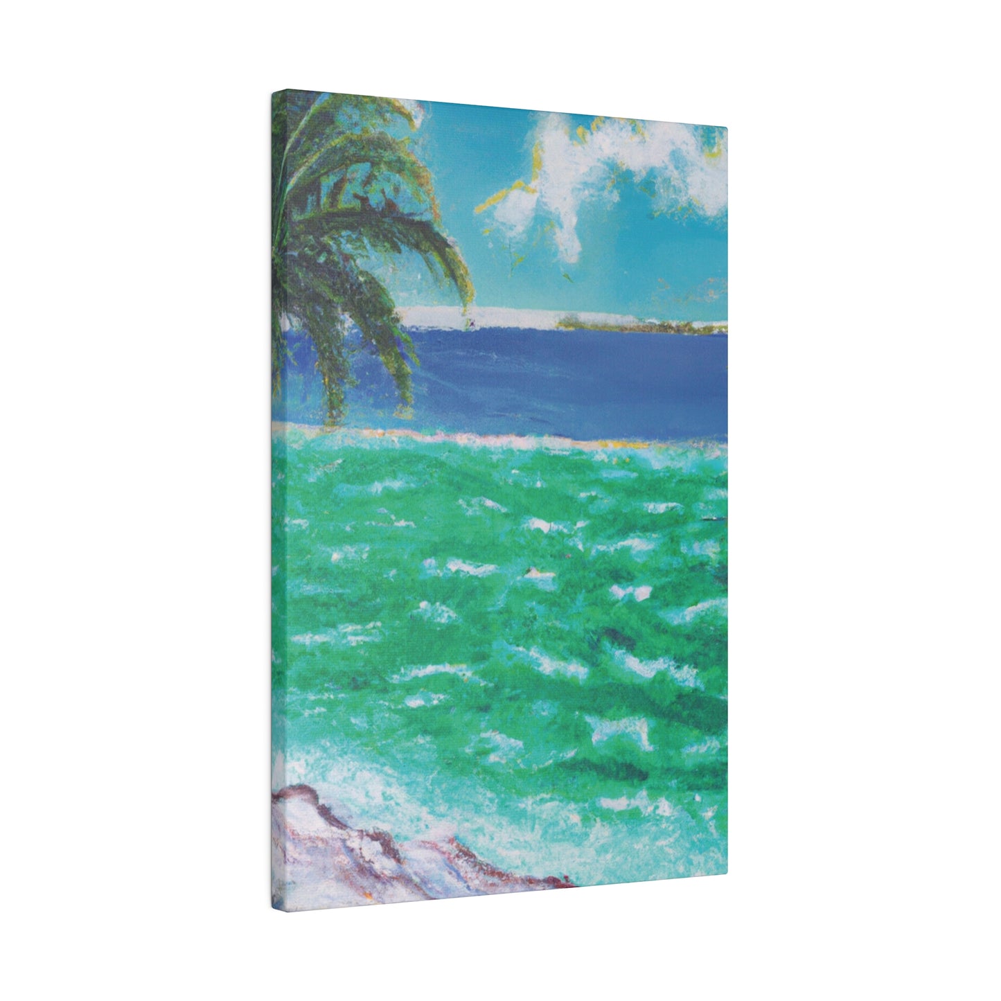 8274K - Bahamas Ocean Painting Print | Bahamas | Ocean | Beach | Poster | Home Decor | Wall Art | Canvas