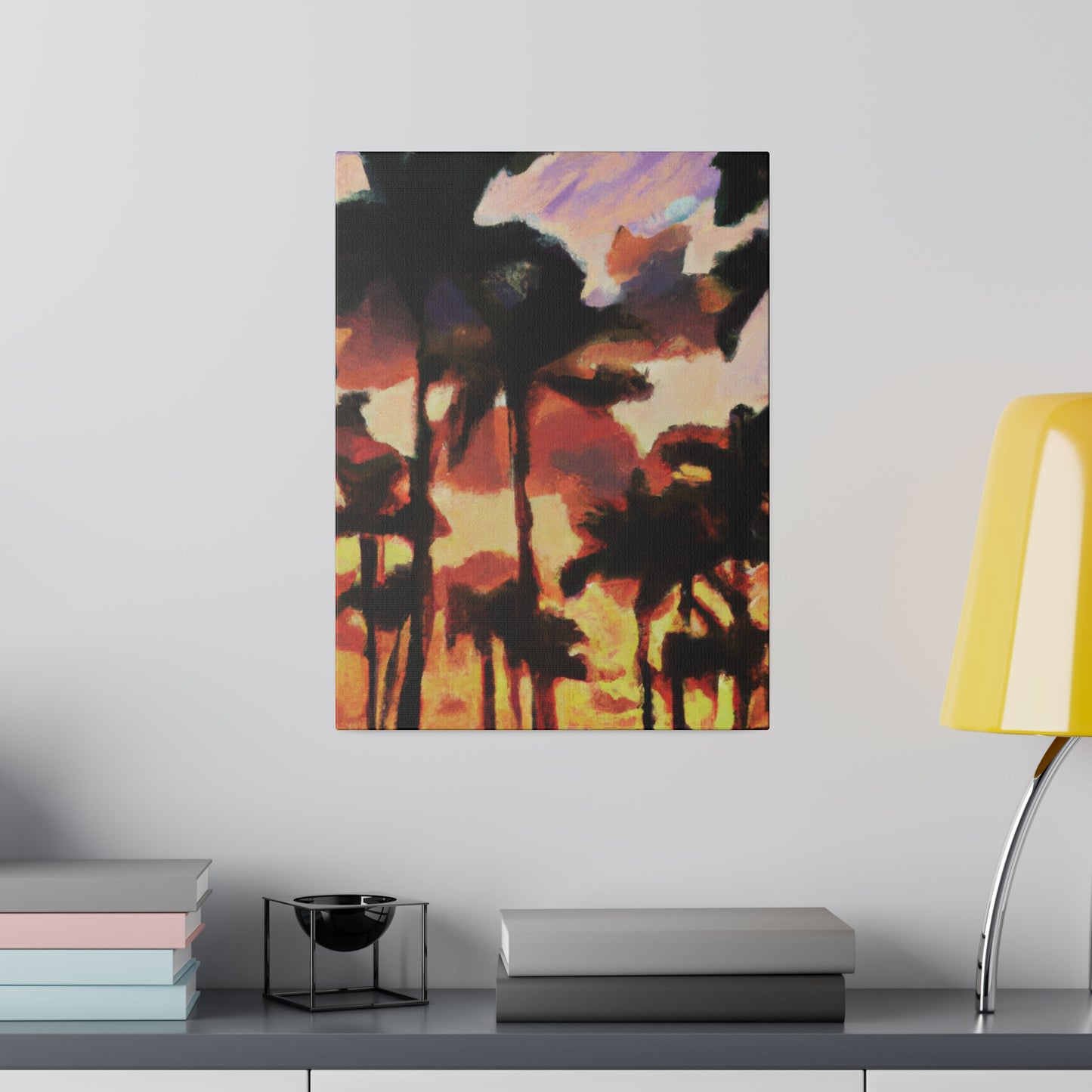 8396Z - Miami Beach Sunset Painting Print | Miami | Beach | Sunset | Poster | Home Decor | Wall Art | Canvas