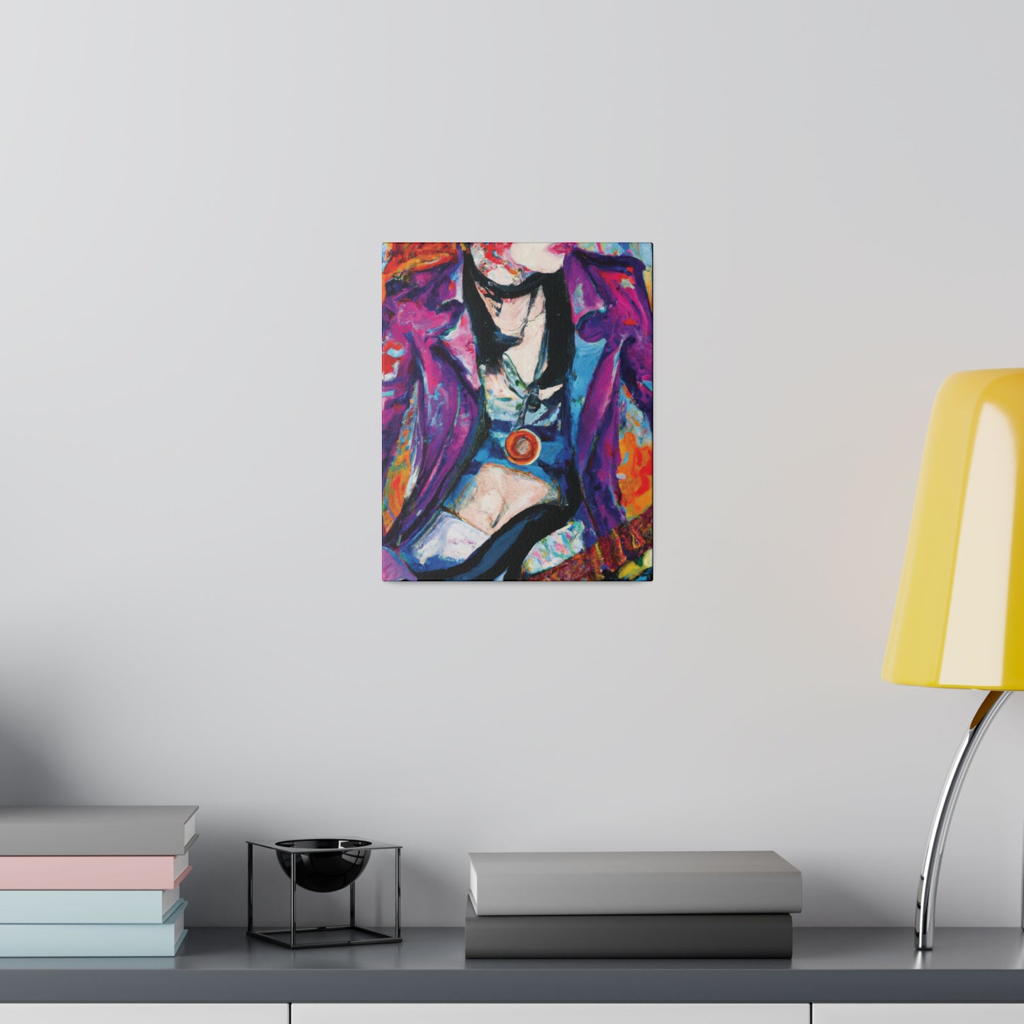 9712Y - Rockstar Oil Painting Style Print | Poster | Home Decor | Wall Art | Music Art | Canvas