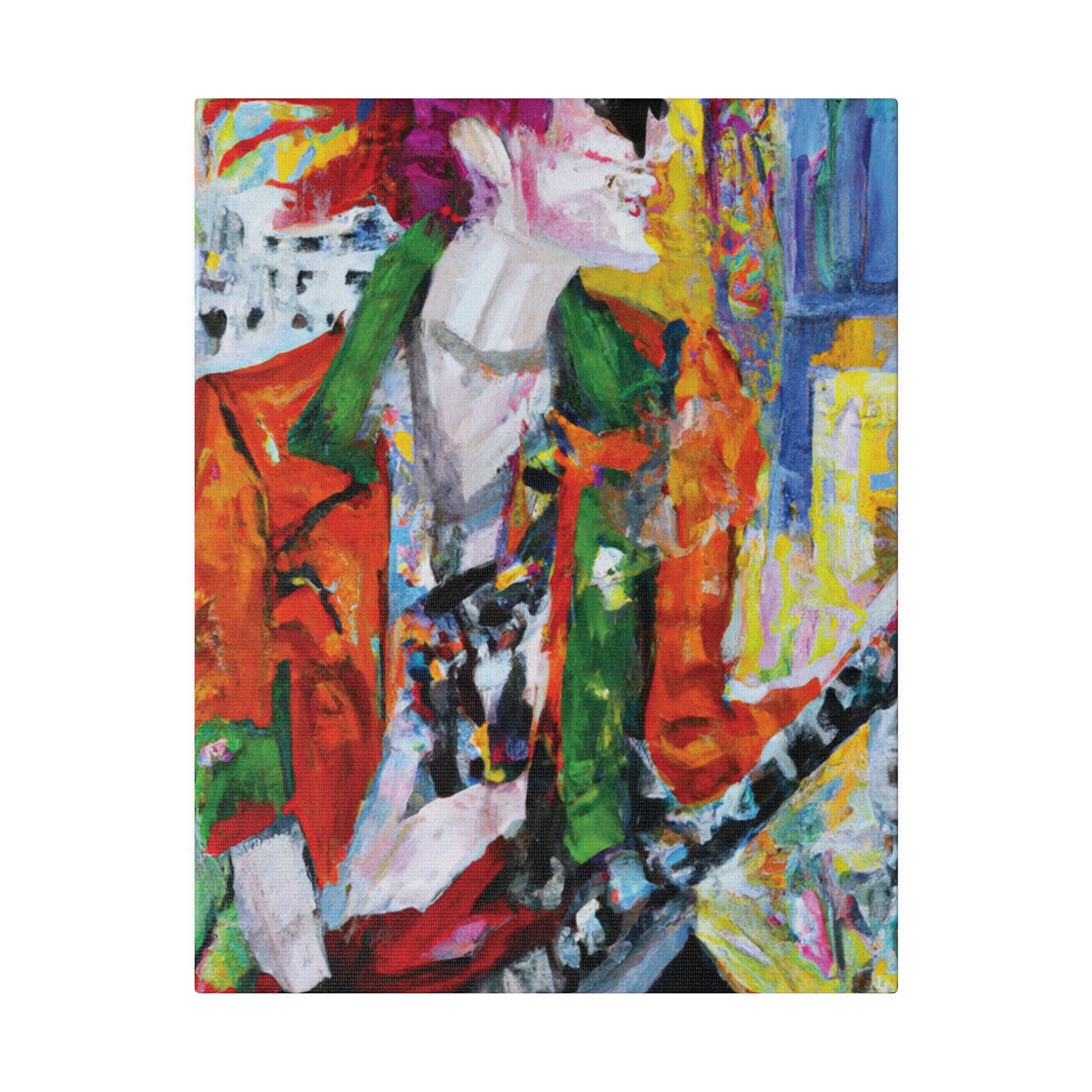 8997X - Rockstar Oil Painting Style Print | Poster | Home Decor | Wall Art | Music Art | Canvas