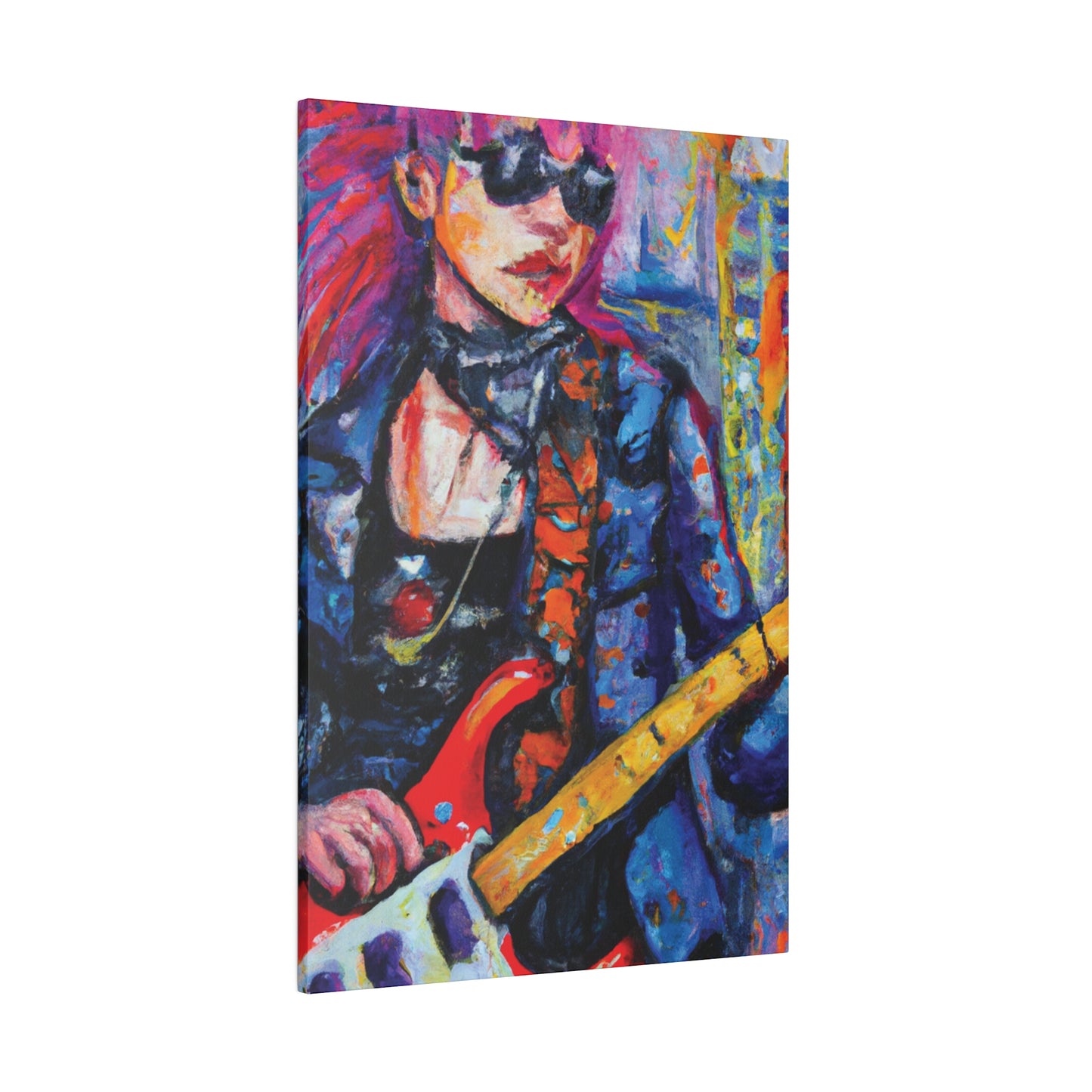 9231K - Rockstar Oil Painting Style Print | Poster | Home Decor | Wall Art | Music Art | Canvas