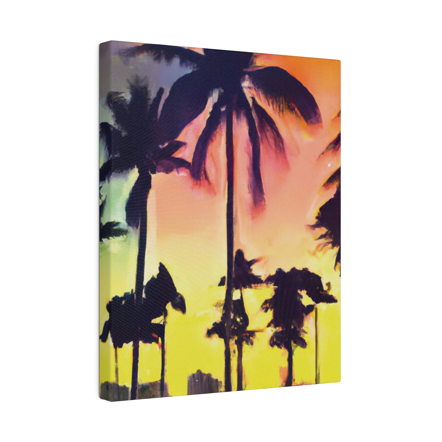 5608P - Miami Beach Sunset Painting Print | Miami | Beach | Sunset | Poster | Home Decor | Wall Art | Canvas