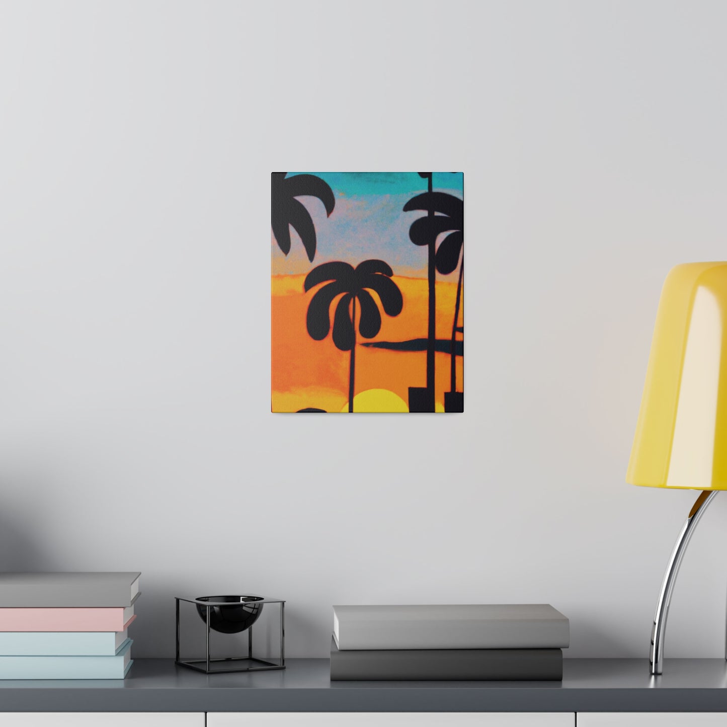 6878U - Miami Beach Sunset Painting Print | Miami | Beach | Sunset | Poster | Home Decor | Wall Art | Canvas