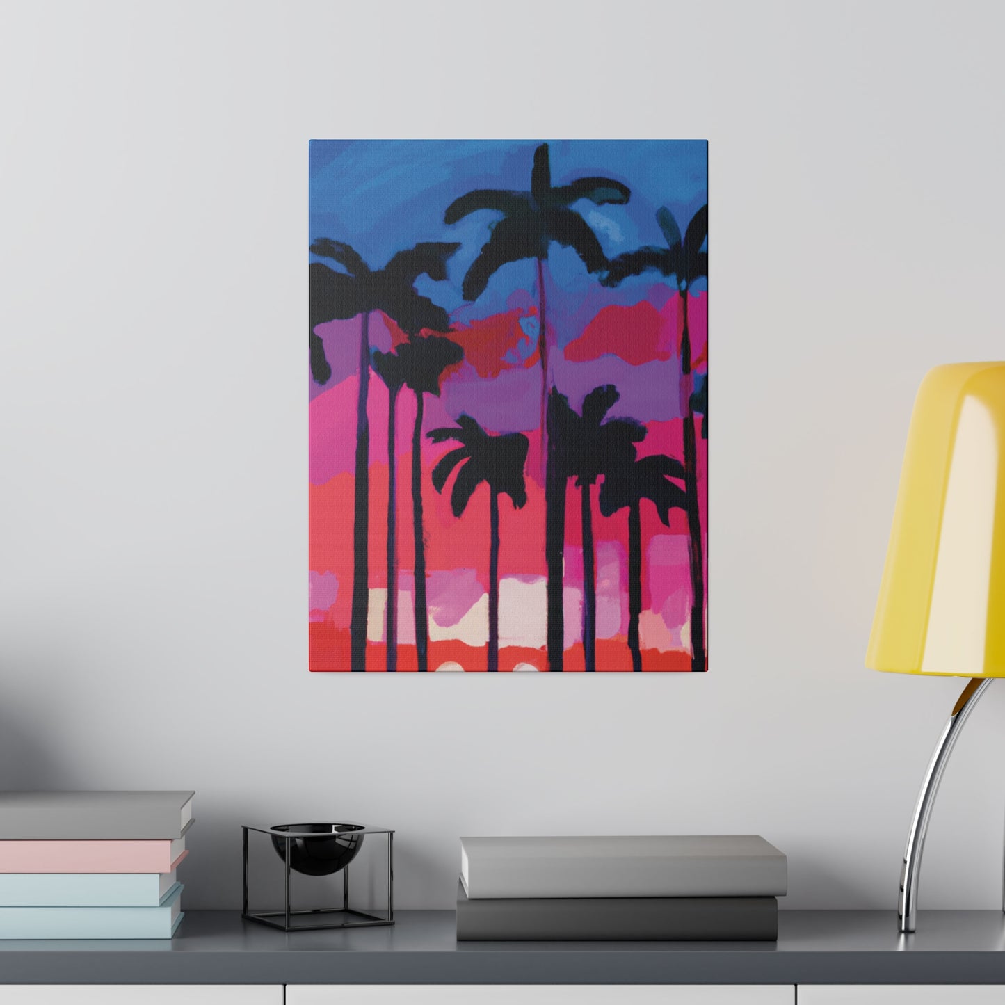 7245Y - Miami Beach Sunset Painting Print | Miami | Beach | Sunset | Poster | Home Decor | Wall Art | Canvas