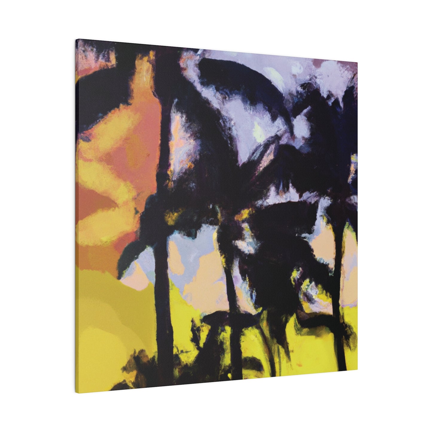 3753W - Miami Beach Sunset Painting Print | Miami | Beach | Sunset | Poster | Home Decor | Wall Art | Canvas