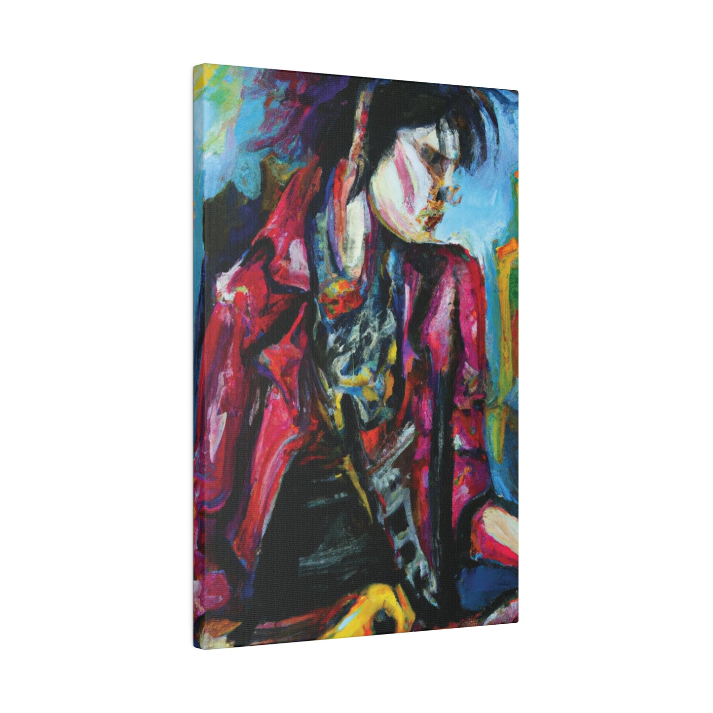 7152R - Rockstar Oil Painting Style Print | Poster | Home Decor | Wall Art | Music Art | Canvas