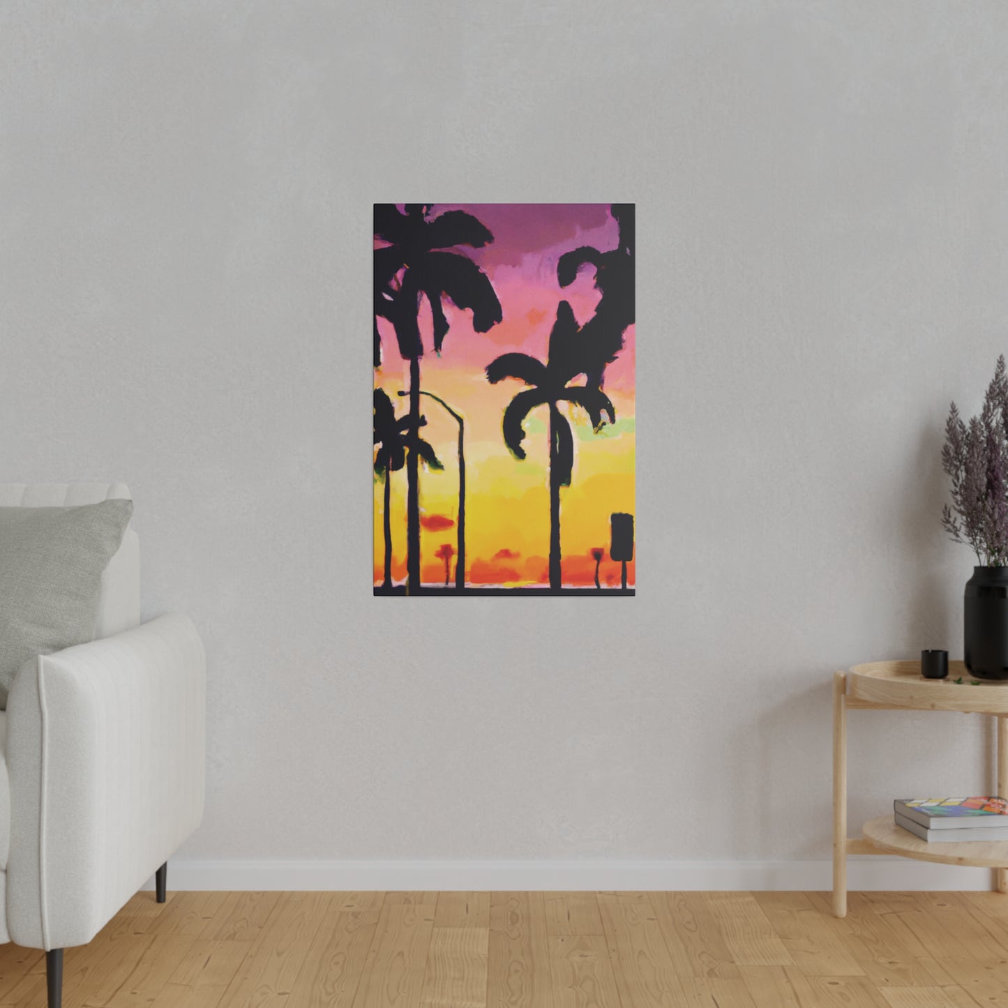 1792J - Miami Beach Sunset Painting Print | Miami | Beach | Sunset | Poster | Home Decor | Wall Art | Canvas