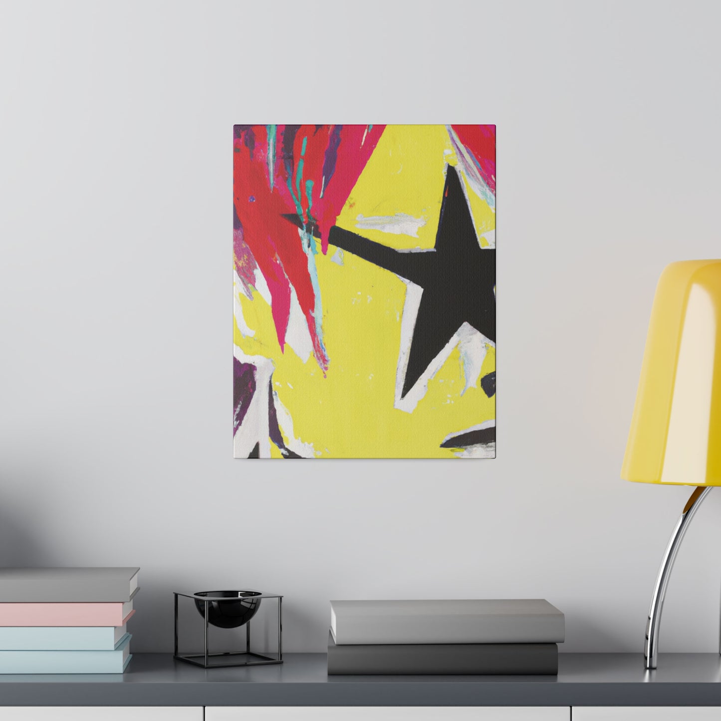 8768M - Rockstar Painting Print | Face | Abstract | Poster | Home Decor | Wall Art | Music Art | Canvas