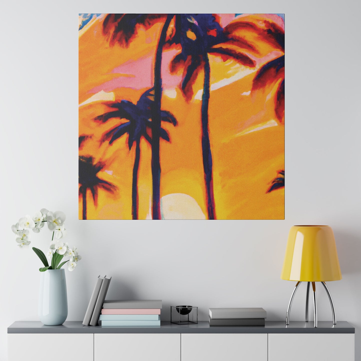 2067G - Miami Beach Sunset Painting Print | Miami | Beach | Sunset | Poster | Home Decor | Wall Art | Canvas