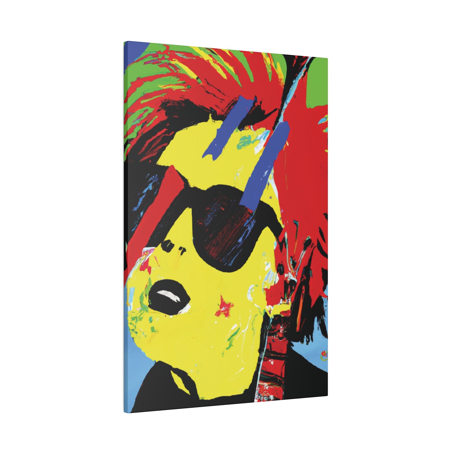 7482U - Rockstar Painting Print | Face | Abstract | Poster | Home Decor | Wall Art | Music Art | Canvas