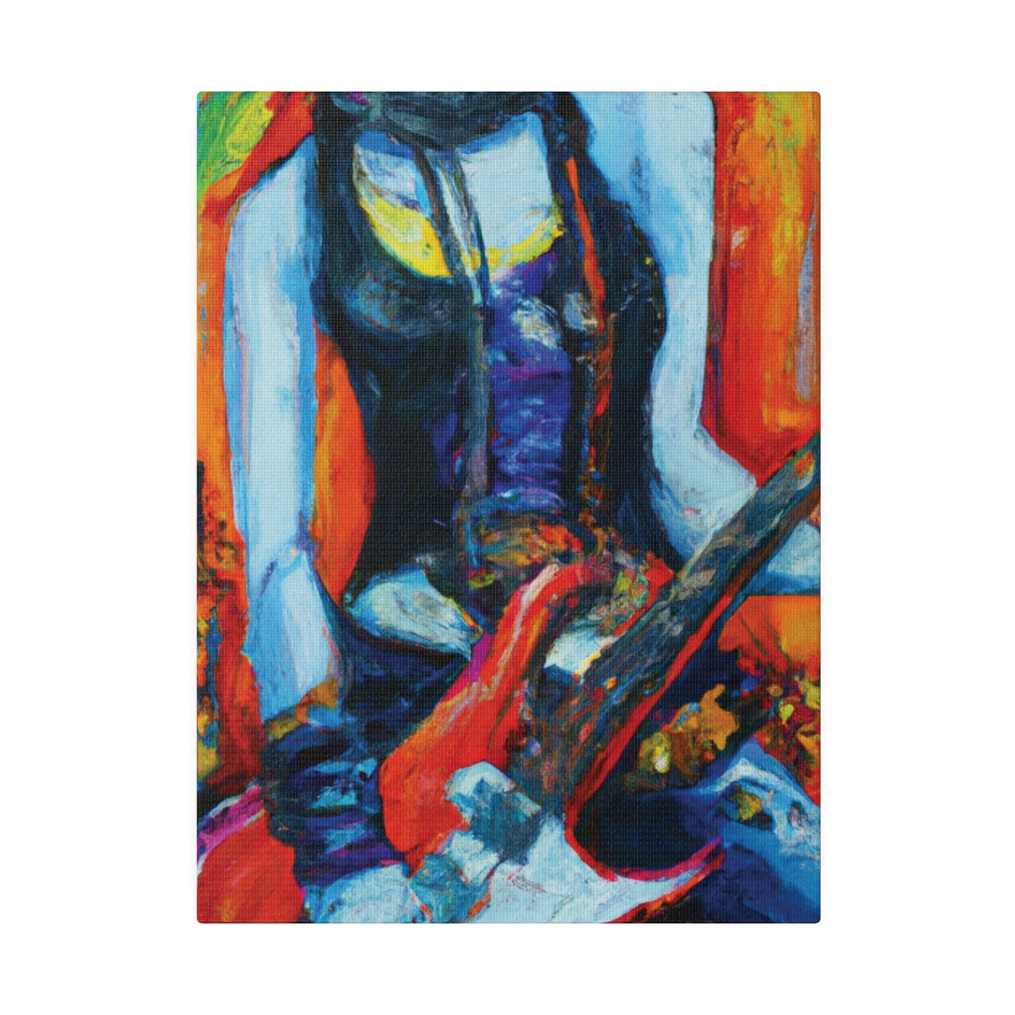 9232G - Rockstar Oil Painting Style Print | Poster | Home Decor | Wall Art | Music Art | Canvas