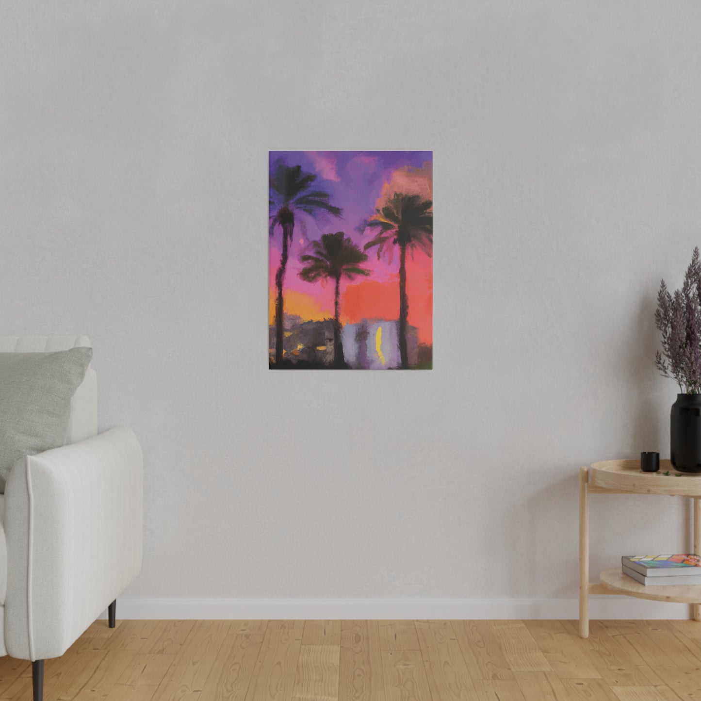 722V - Miami Beach Sunset Painting Print | Miami | Beach | Sunset | Poster | Home Decor | Wall Art | Canvas