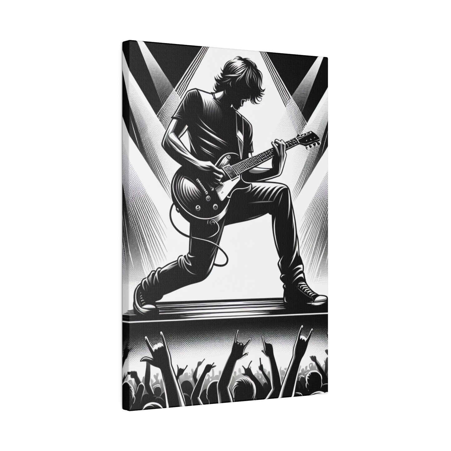 3126J - music art work, rockstar gifts, musician gift ideas, guitar art work, guitar artwork, guitar wall art canvas, playing guitar, decor