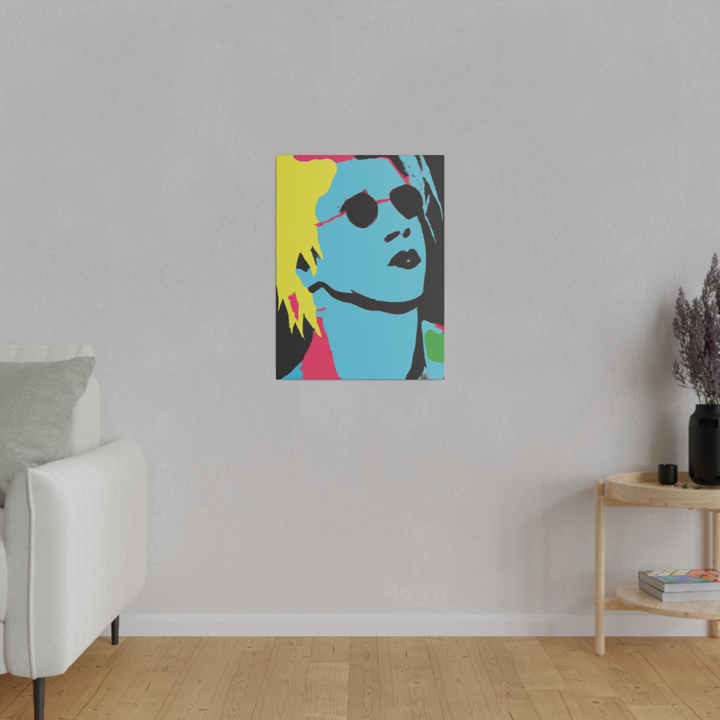 7179A - Rockstar Painting Print | Face | Abstract | Poster | Home Decor | Wall Art | Music Art | Canvas