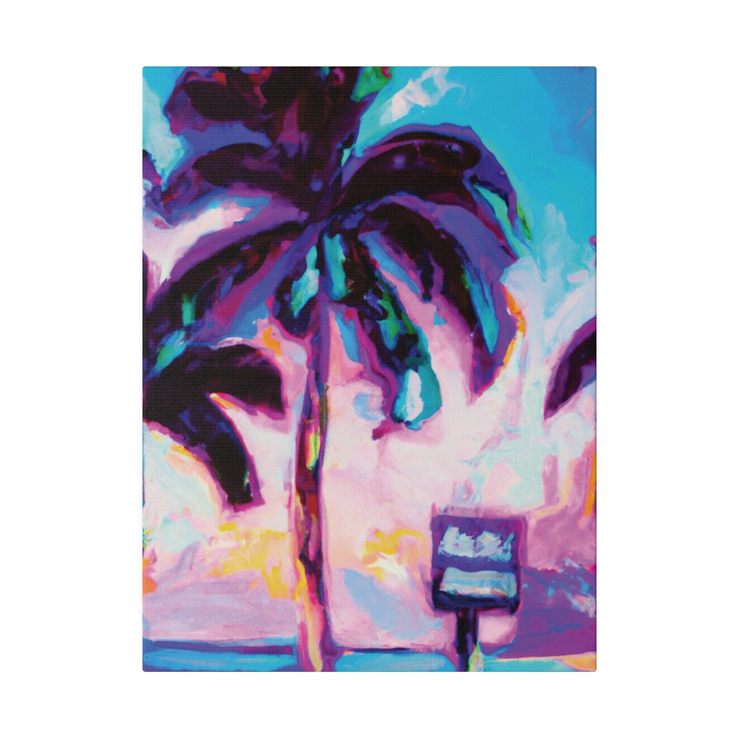 5753H - Miami Beach Sunset Painting Print | Miami | Beach | Sunset | Poster | Home Decor | Wall Art | Canvas