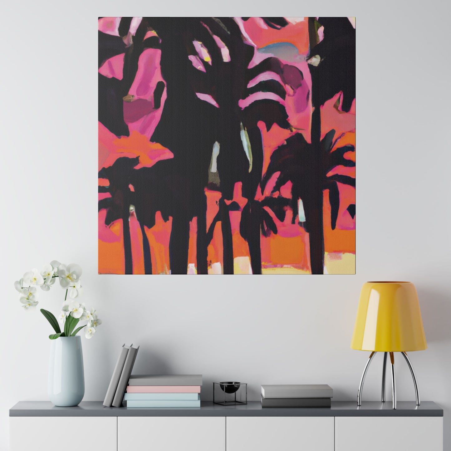 8741N - Miami Beach Sunset Painting Print | Miami | Beach | Sunset | Poster | Home Decor | Wall Art | Canvas