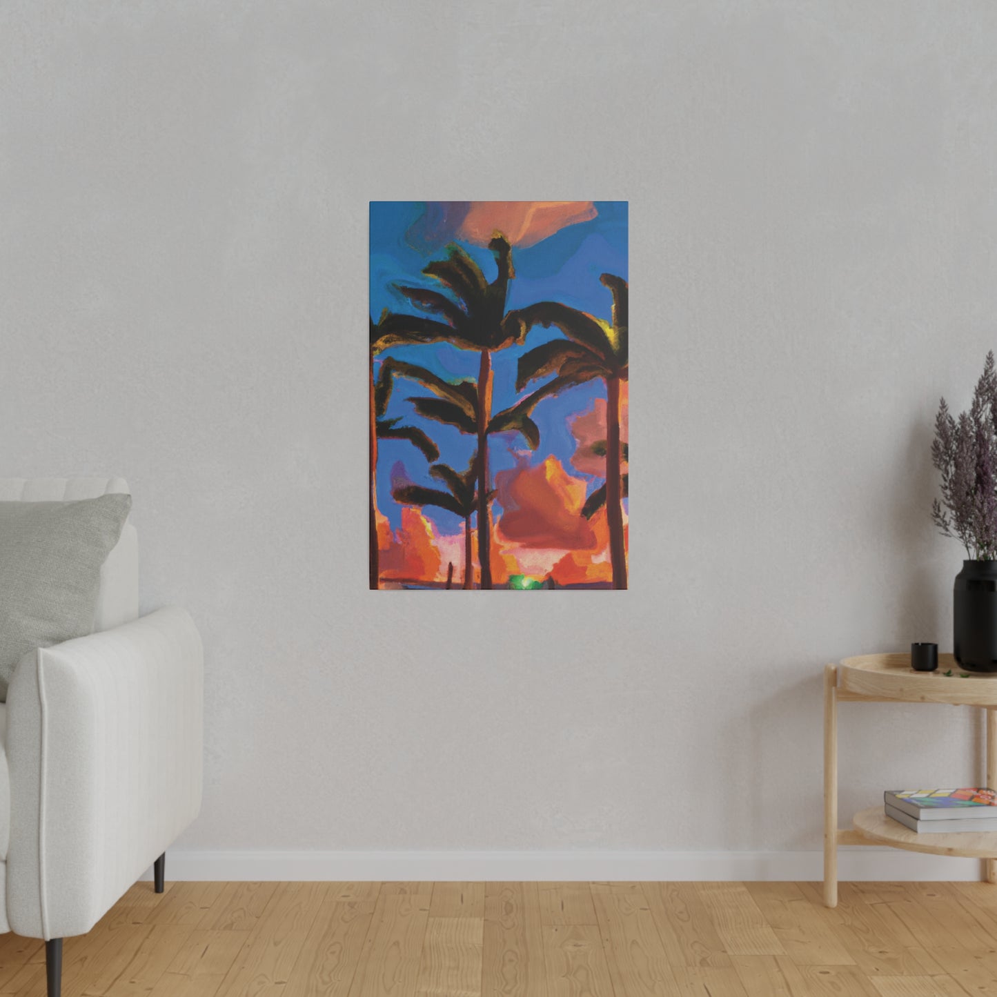 4464U - Miami Beach Sunset Painting Print | Miami | Beach | Sunset | Poster | Home Decor | Wall Art | Canvas