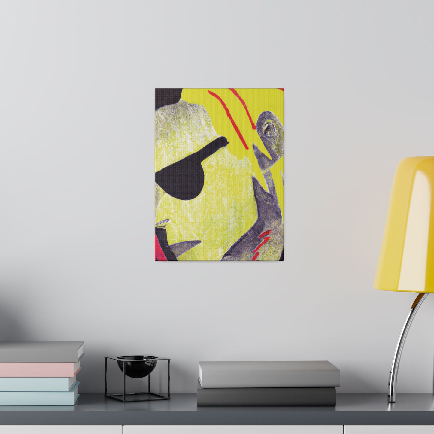 2942F - Rockstar Painting Print | Face | Abstract | Poster | Home Decor | Wall Art | Music Art | Canvas