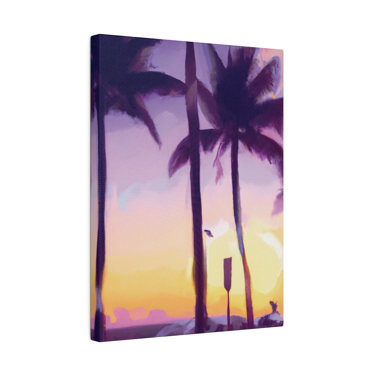 6137G - Miami Beach Sunset Painting Print | Miami | Beach | Sunset | Poster | Home Decor | Wall Art | Canvas