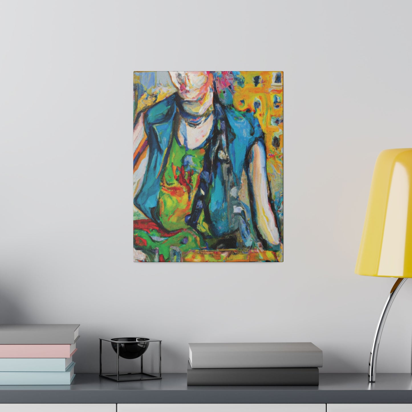 5368N - Rockstar Oil Painting Style Print | Poster | Home Decor | Wall Art | Music Art | Canvas