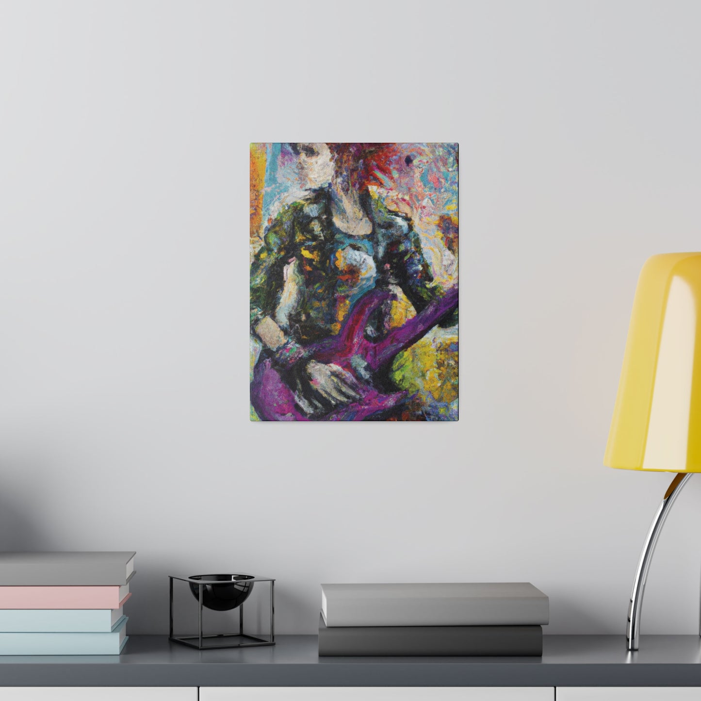 5487U - Rockstar Oil Painting Style Print | Poster | Home Decor | Wall Art | Music Art | Canvas