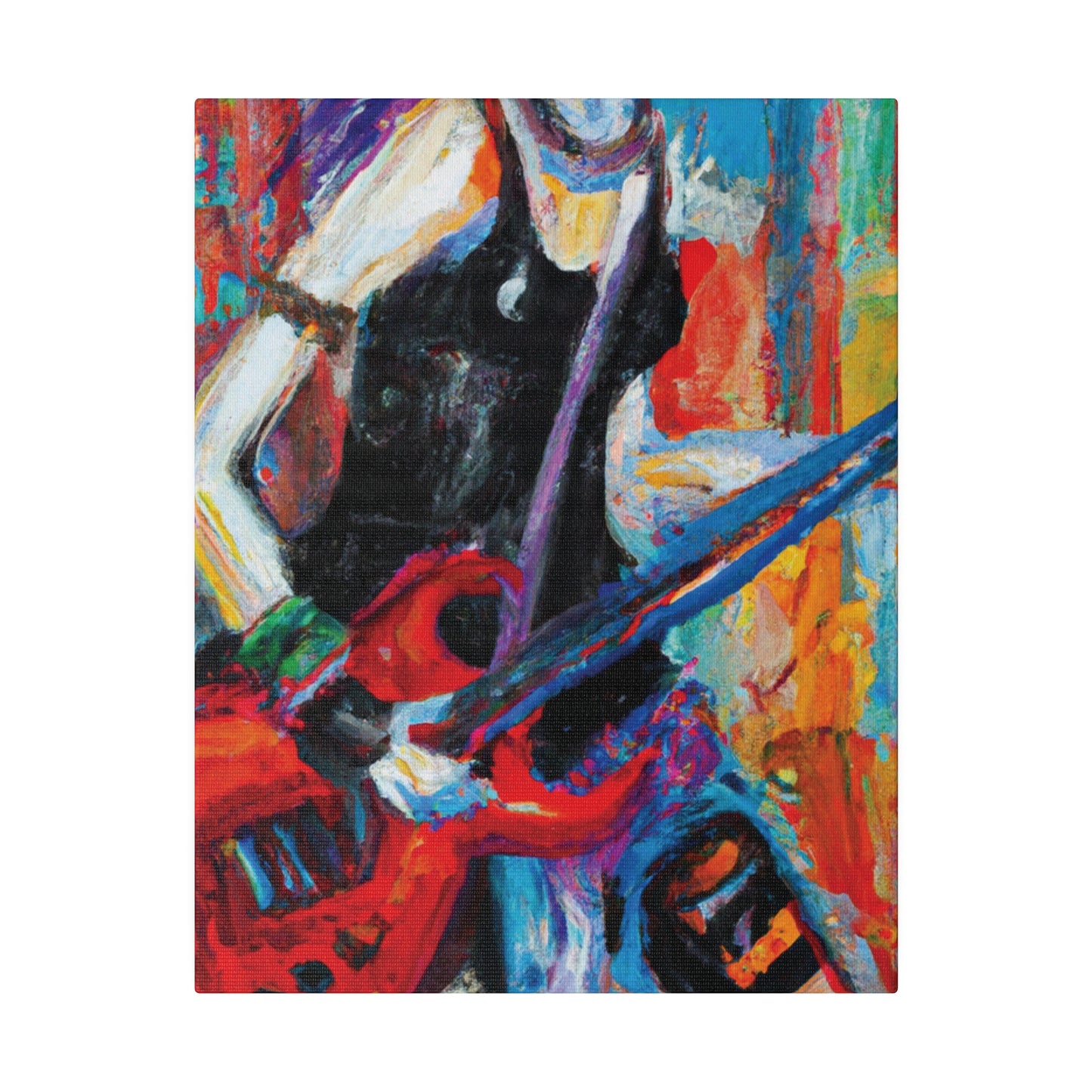 7384Q - Rockstar Oil Painting Style Print | Poster | Home Decor | Wall Art | Music Art | Canvas