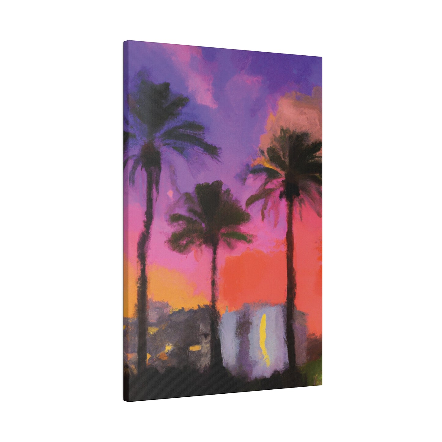 722V - Miami Beach Sunset Painting Print | Miami | Beach | Sunset | Poster | Home Decor | Wall Art | Canvas