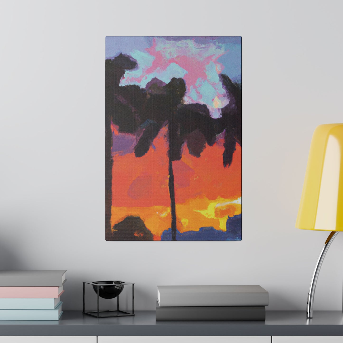 9276D - Miami Beach Sunset Painting Print | Miami | Beach | Sunset | Poster | Home Decor | Wall Art | Canvas