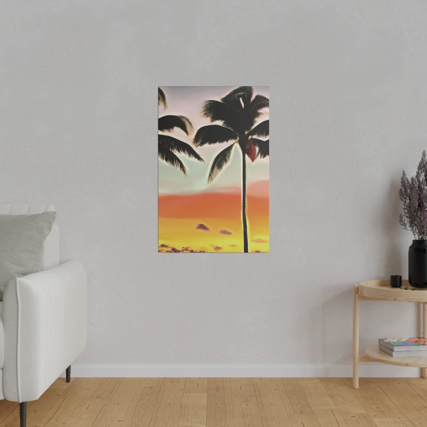 8646K - Miami Beach Sunset Painting Print | Miami | Beach | Sunset | Poster | Home Decor | Wall Art | Canvas