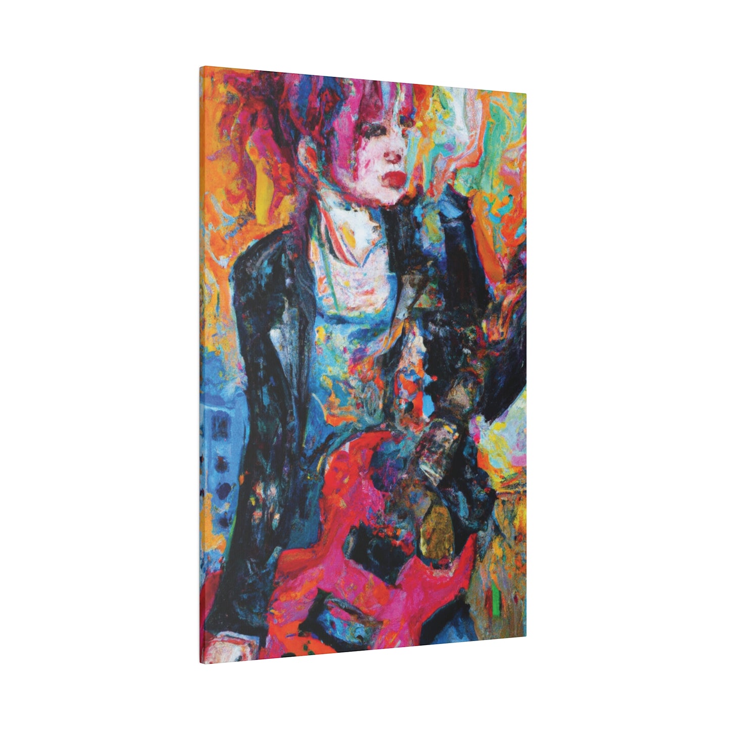 6278X - Rockstar Oil Painting Style Print | Poster | Home Decor | Wall Art | Music Art | Canvas