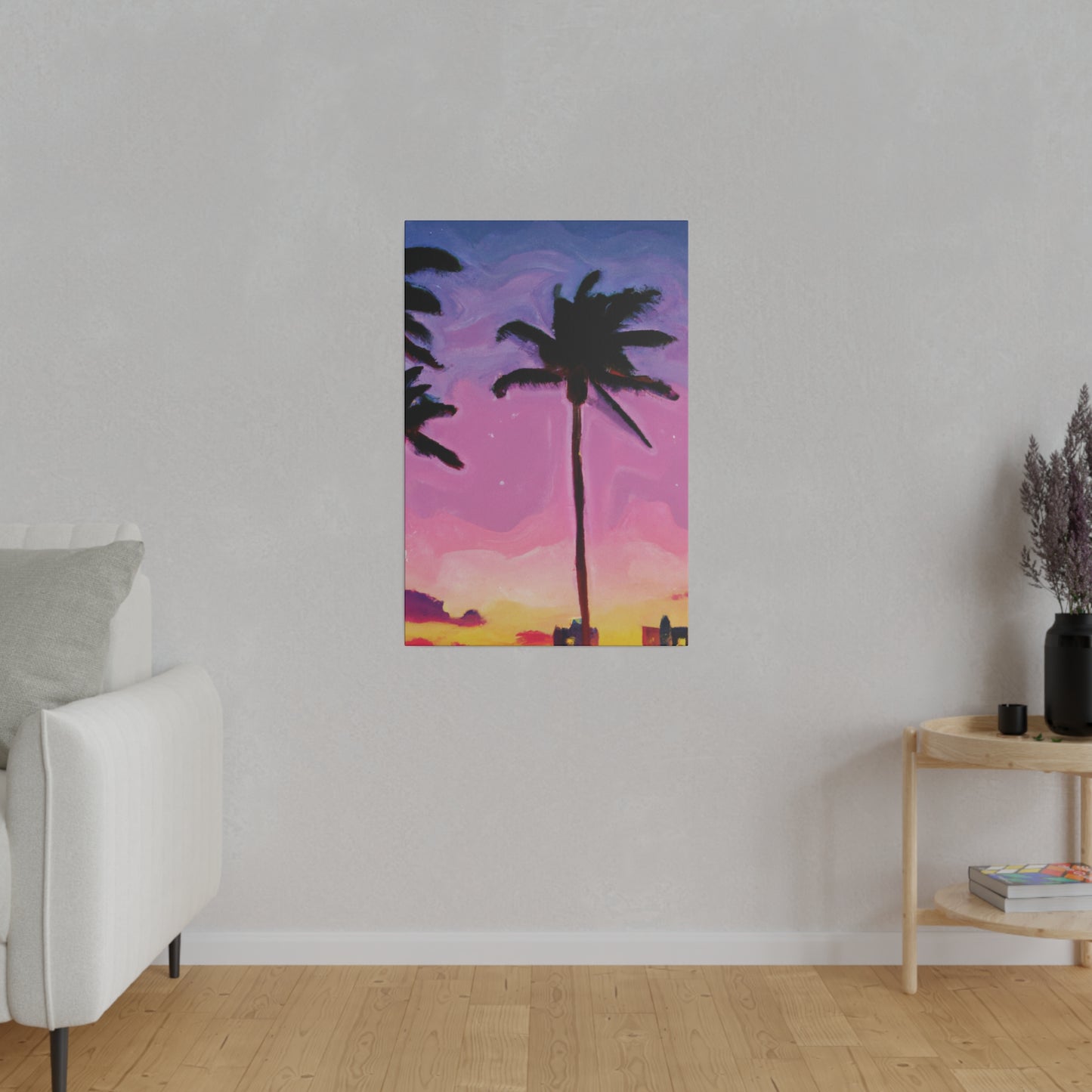 7801Y - Miami Beach Sunset Painting Print | Miami | Beach | Sunset | Poster | Home Decor | Wall Art | Canvas