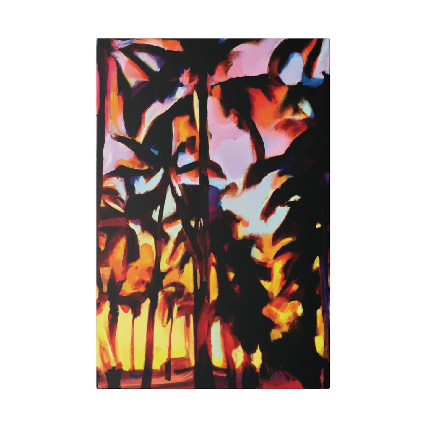9123T - Miami Beach Sunset Painting Print | Miami | Beach | Sunset | Poster | Home Decor | Wall Art | Canvas