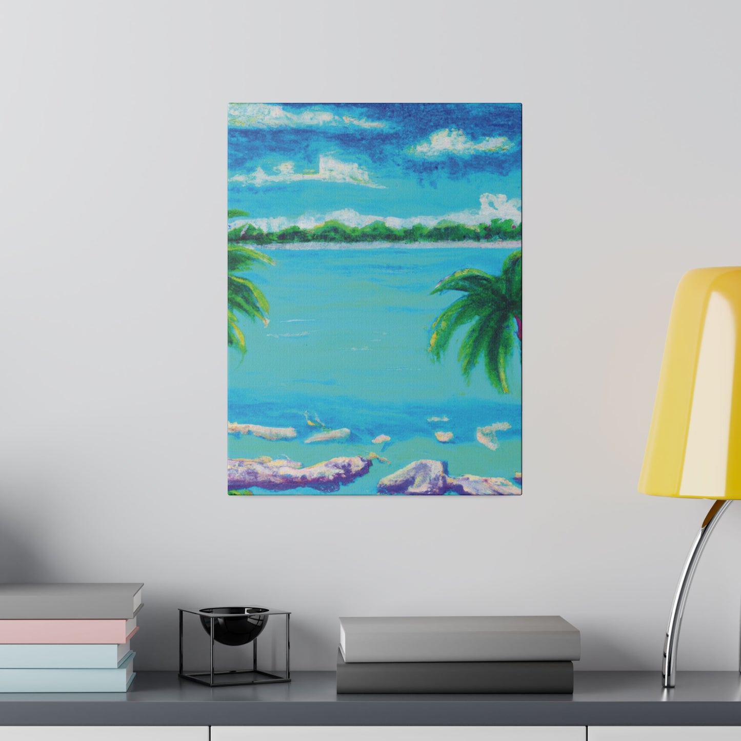 9293Y - Bahamas Ocean Painting Print | Bahamas | Ocean | Beach | Poster | Home Decor | Wall Art | Canvas