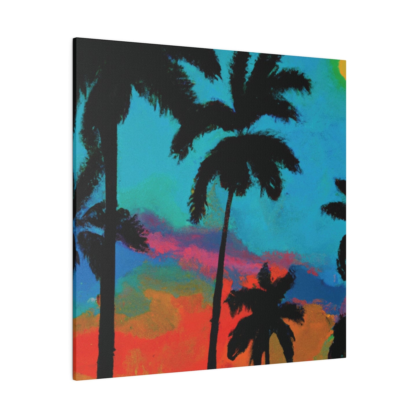 2838A - Miami Beach Sunset Painting Print | Miami | Beach | Sunset | Poster | Home Decor | Wall Art | Canvas