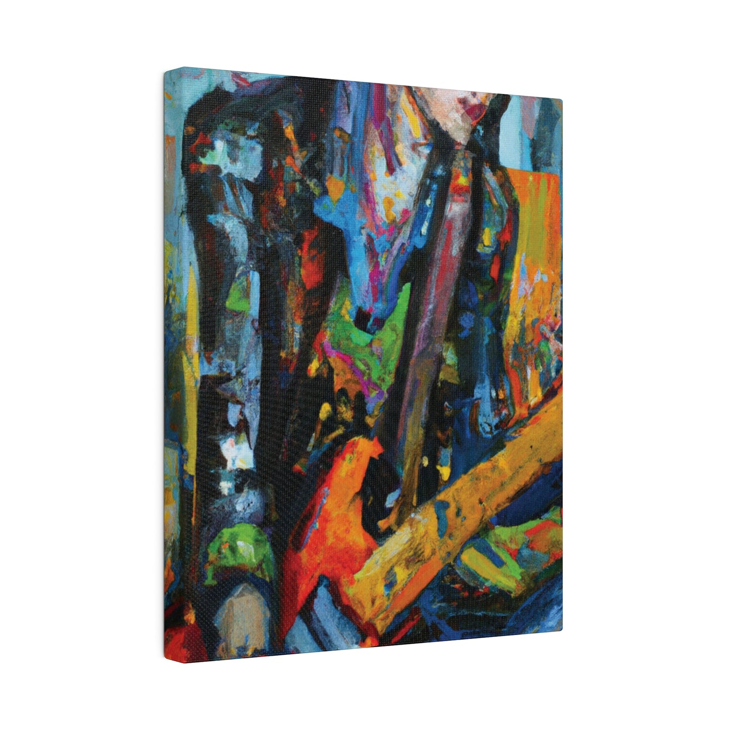 7893K - Rockstar Oil Painting Style Print | Poster | Home Decor | Wall Art | Music Art | Canvas