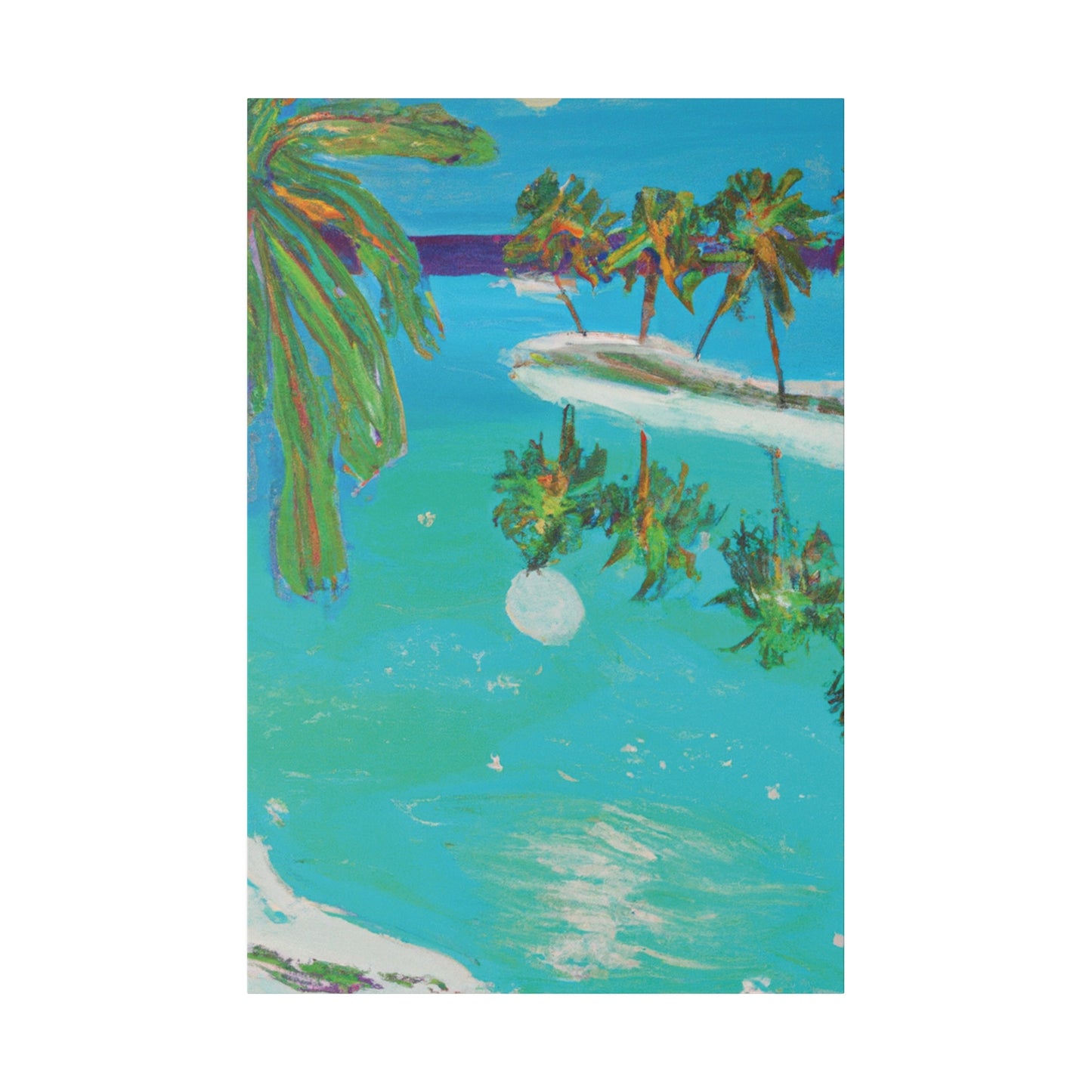 9652Q - Bahamas Ocean Painting Print | Bahamas | Ocean | Beach | Poster | Home Decor | Wall Art | Canvas