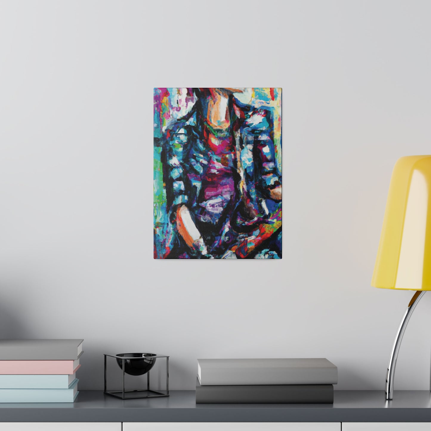 5033P - Rockstar Oil Painting Style Print | Poster | Home Decor | Wall Art | Music Art | Canvas