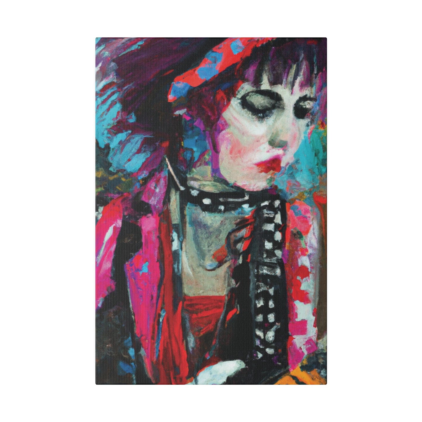 9225T - Rockstar Oil Painting Style Print | Poster | Home Decor | Wall Art | Music Art | Canvas