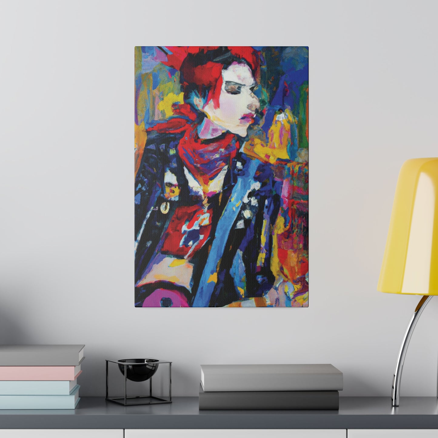 8996X - Rockstar Oil Painting Style Print | Poster | Home Decor | Wall Art | Music Art | Canvas