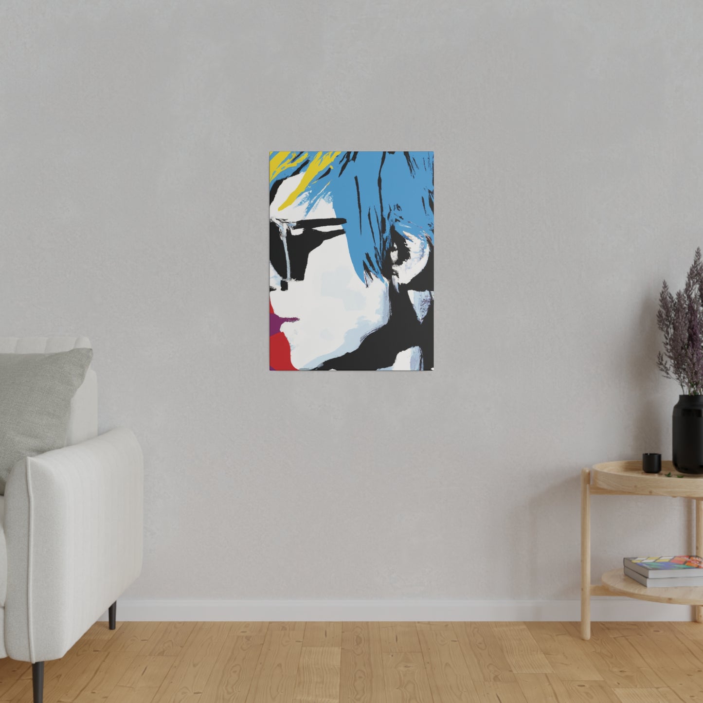 7456U - Rockstar Painting Print | Face | Abstract | Poster | Home Decor | Wall Art | Music Art | Canvas